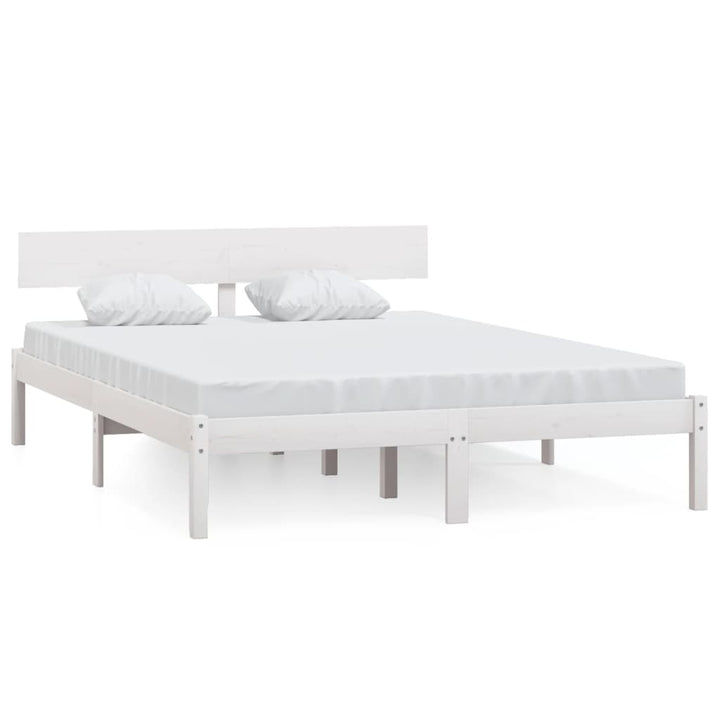 sengeramme 120x190 cm Small Double massivt træ hvid