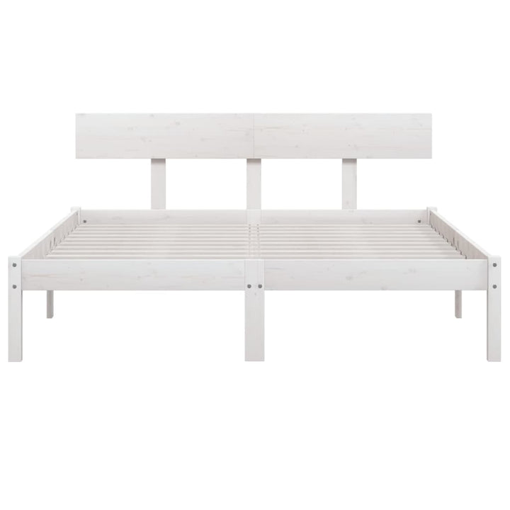 sengeramme 120x190 cm Small Double massivt træ hvid