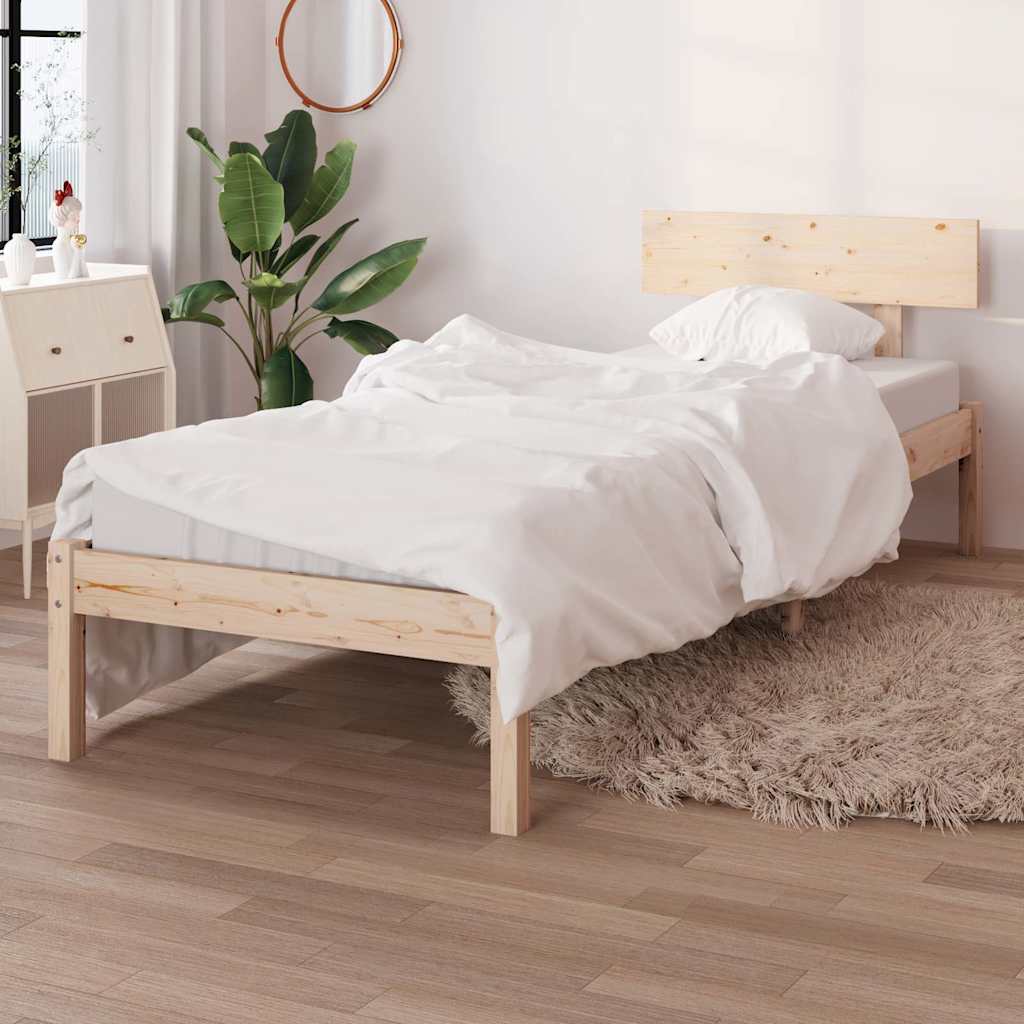 sengeramme 90x200 cm massivt fyrretræ