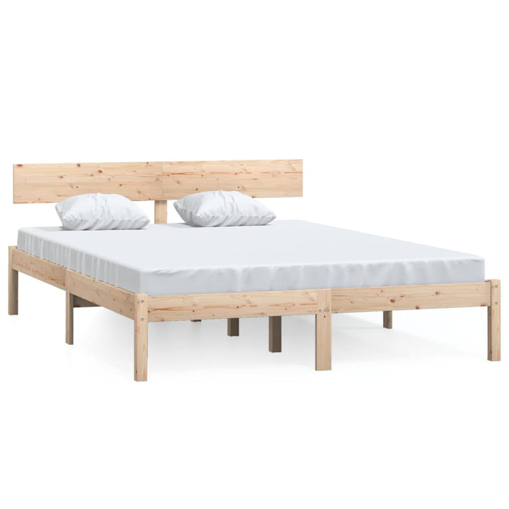 sengeramme uden madras 120x200 cm massivt træ