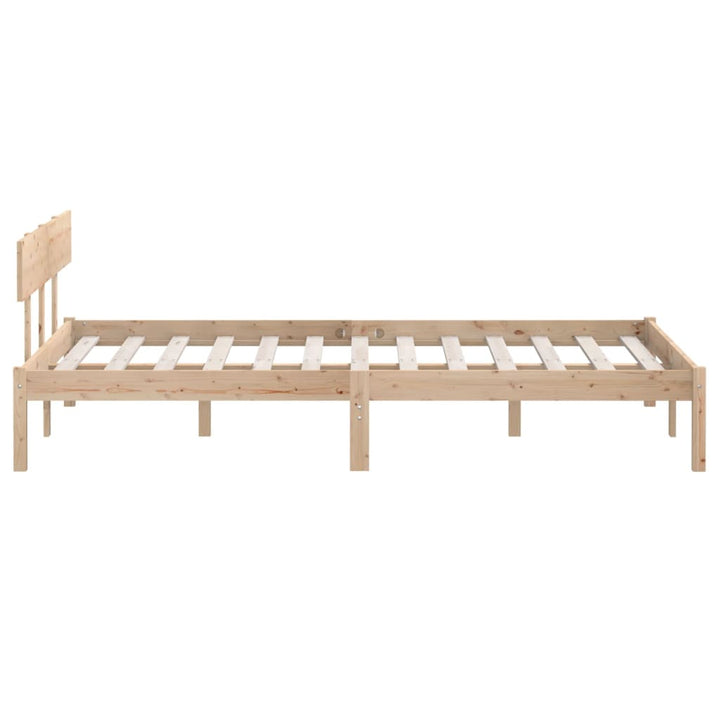 sengeramme uden madras 160x200 cm massivt træ