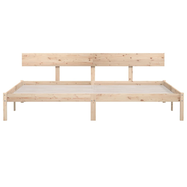 sengeramme uden madras 200x200 cm massivt træ