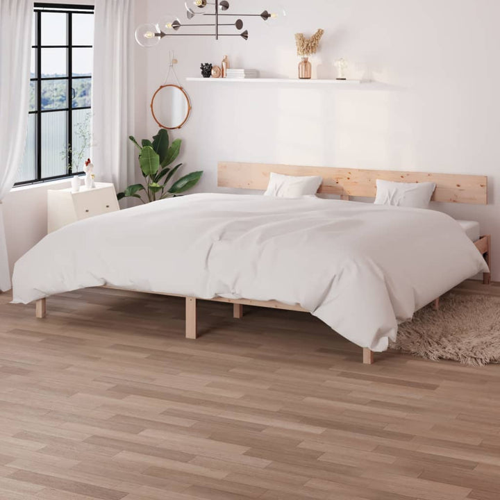 sengeramme uden madras 200x200 cm massivt træ