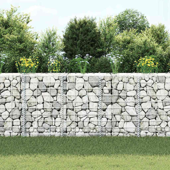 gabion-højbede 3 stk. 30x30x50 cm jern