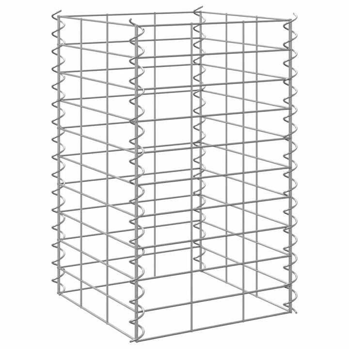gabion-højbede 3 stk. 30x30x50 cm jern