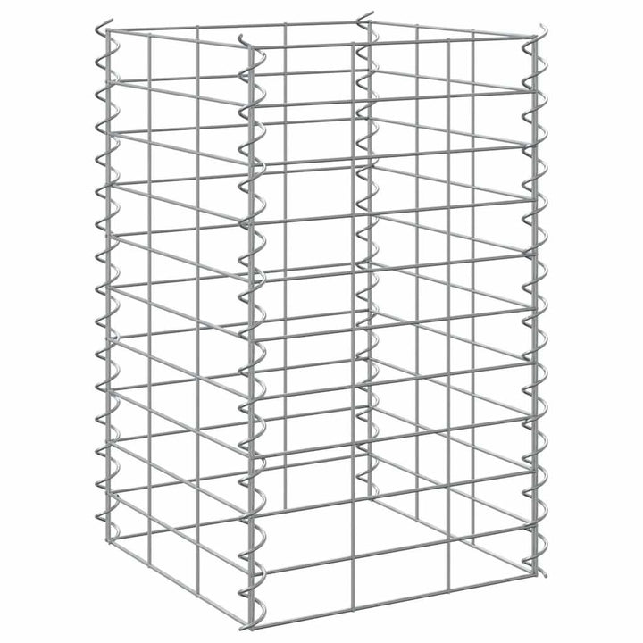 gabion-højbede 3 stk. 30x30x50 cm jern