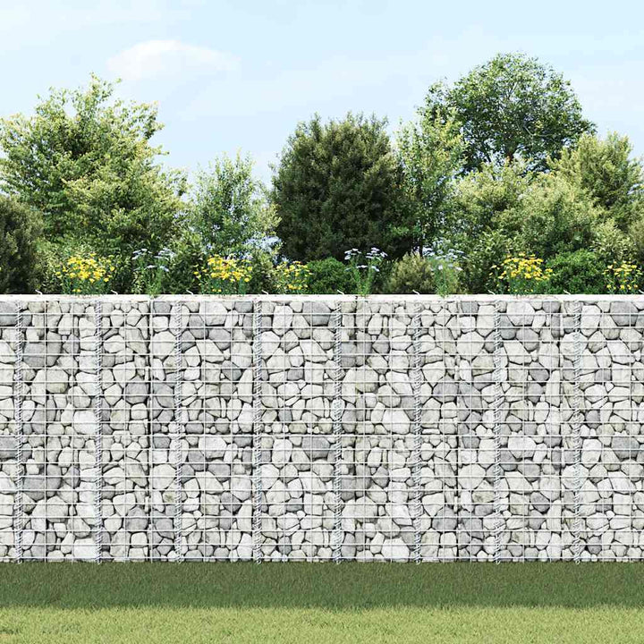gabion-højbede 3 stk. 30x30x100 cm jern