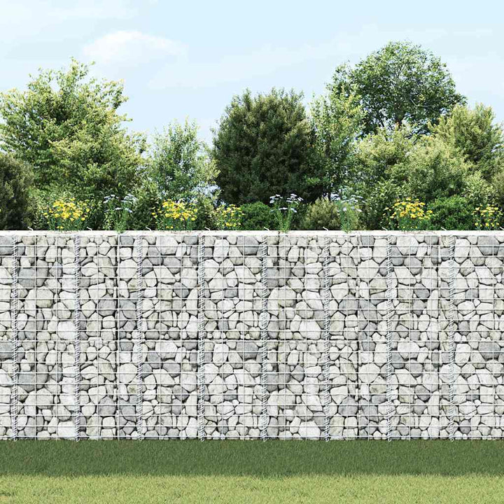 gabion-højbede 3 stk. 30x30x100 cm jern