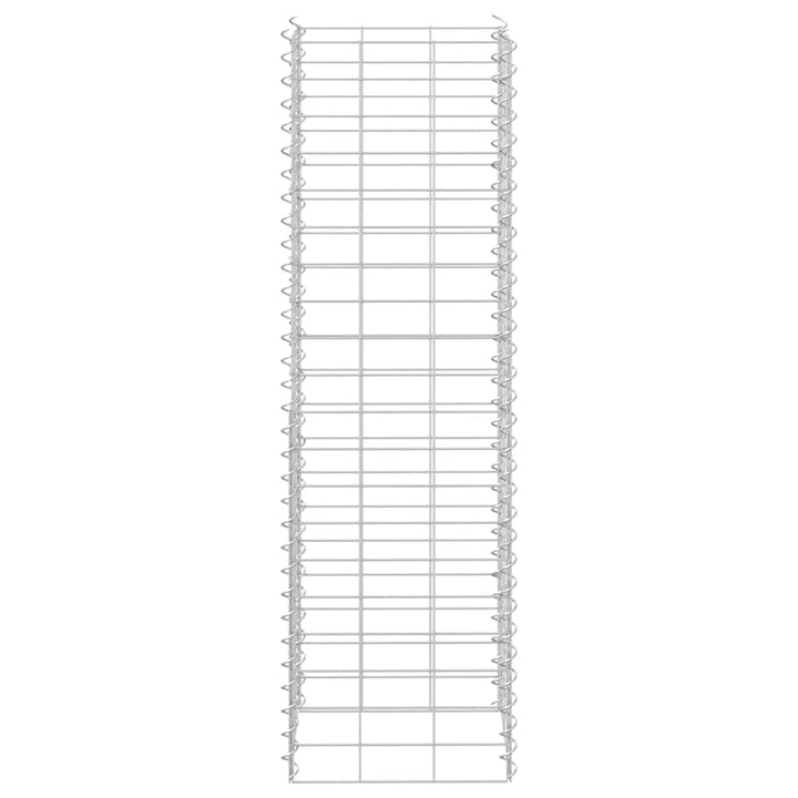 gabion-højbede 3 stk. 30x30x100 cm jern