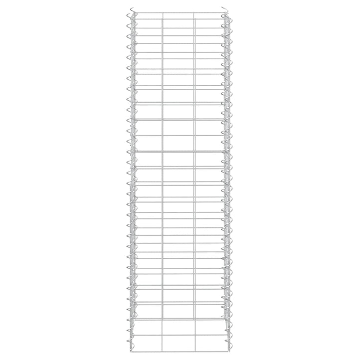 gabion-højbede 3 stk. 30x30x100 cm jern