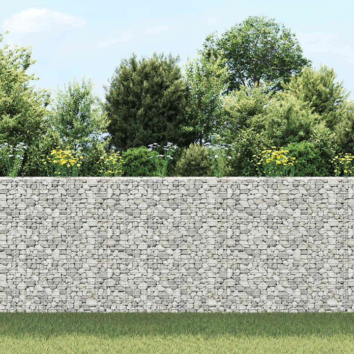 gabion-højbede 3 stk. 30x30x150 cm jern