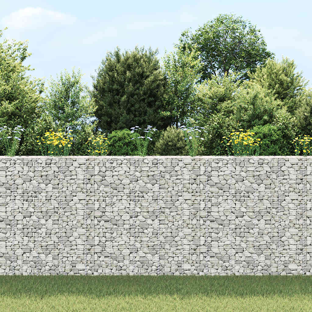gabion-højbede 3 stk. 30x30x150 cm jern