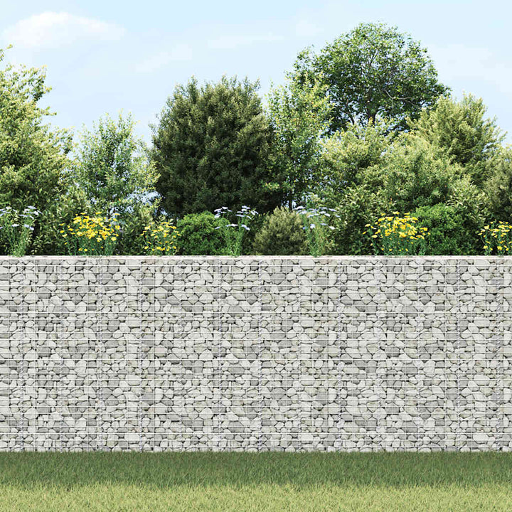 gabion-højbede 3 stk. 30x30x150 cm jern