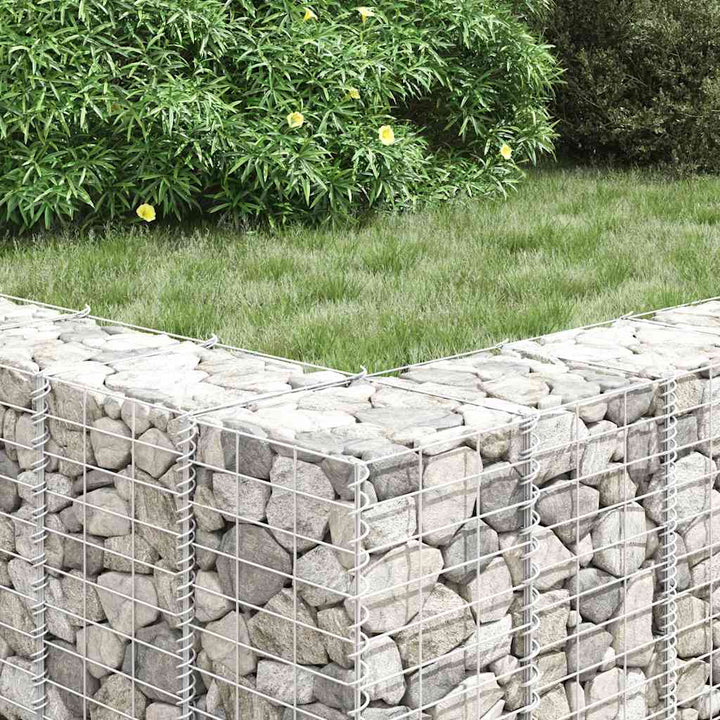 gabion-højbede 3 stk. 30x30x150 cm jern