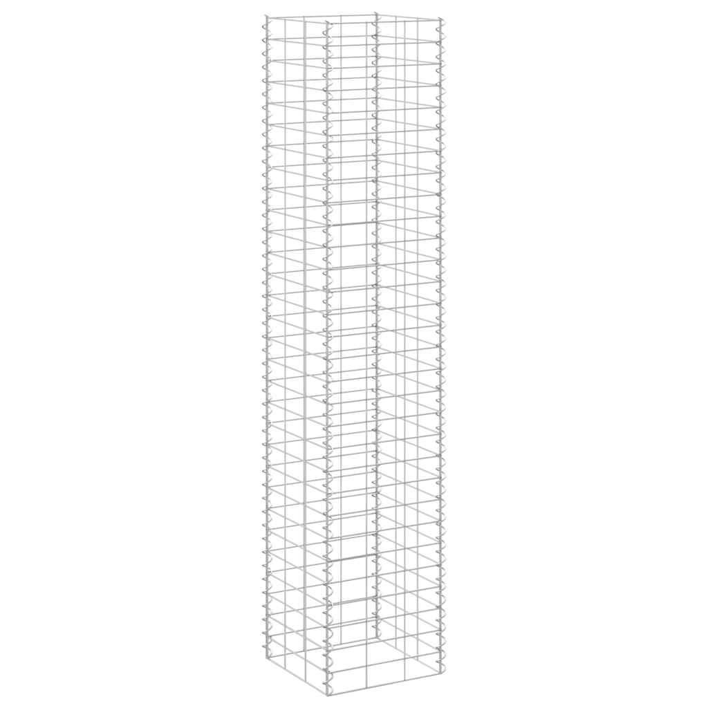gabion-højbede 3 stk. 30x30x150 cm jern