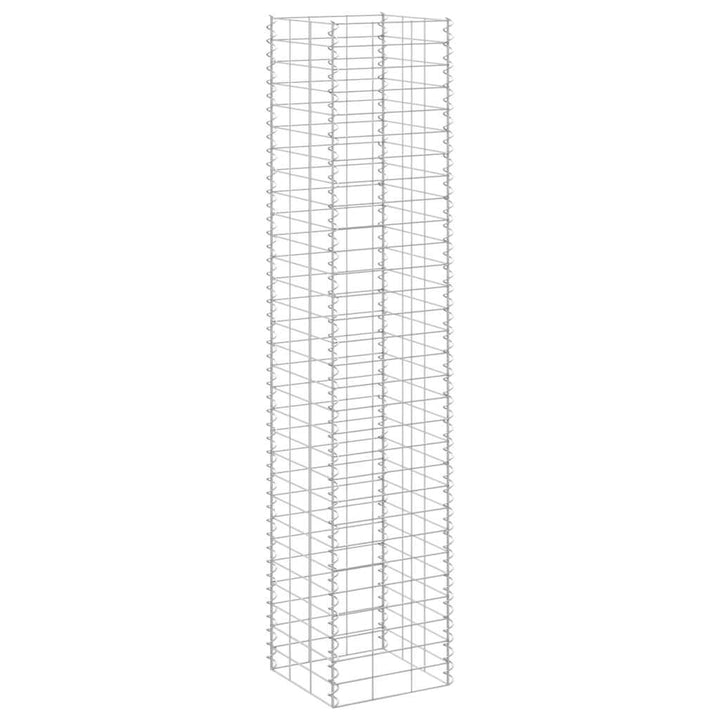gabion-højbede 3 stk. 30x30x150 cm jern