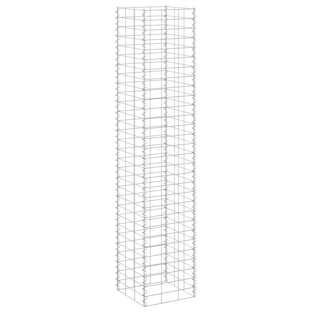 gabion-højbede 3 stk. 30x30x150 cm jern