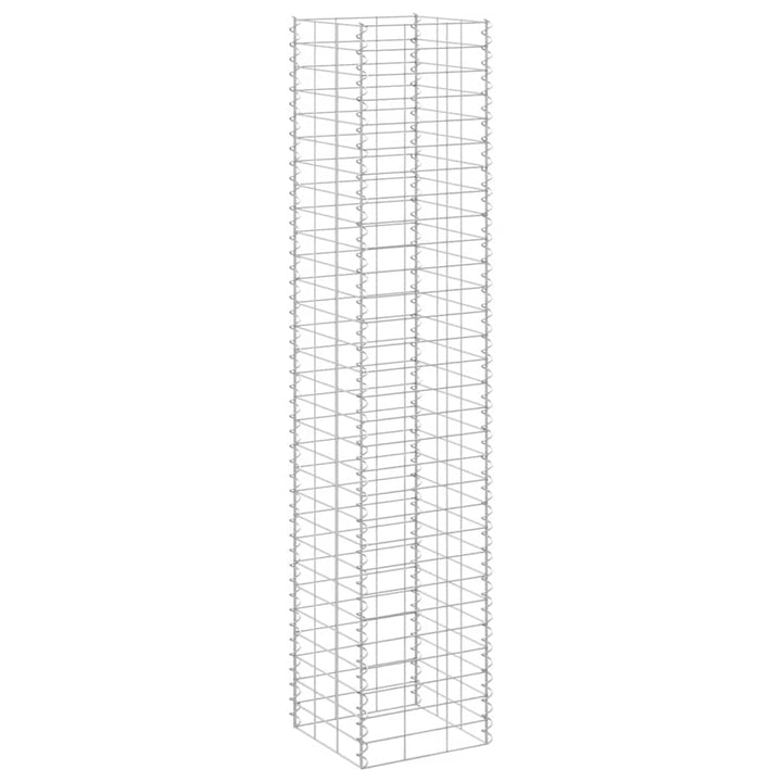 gabion-højbede 3 stk. 30x30x150 cm jern