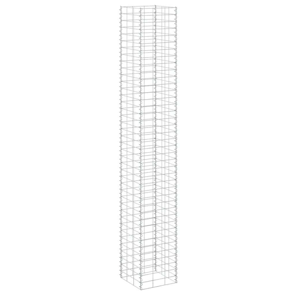 gabion-højbede 3 stk. 30x30x200 cm jern