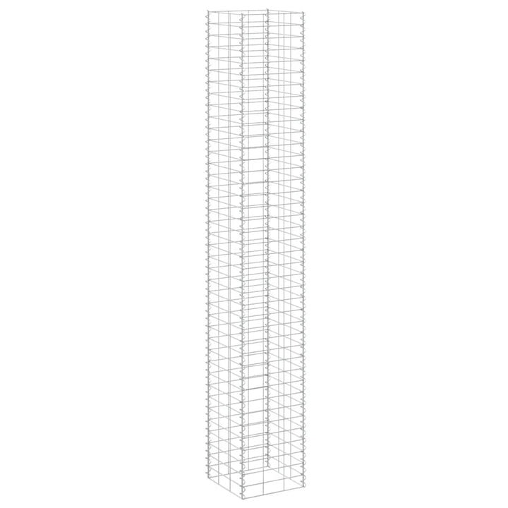 gabion-højbede 3 stk. 30x30x200 cm jern