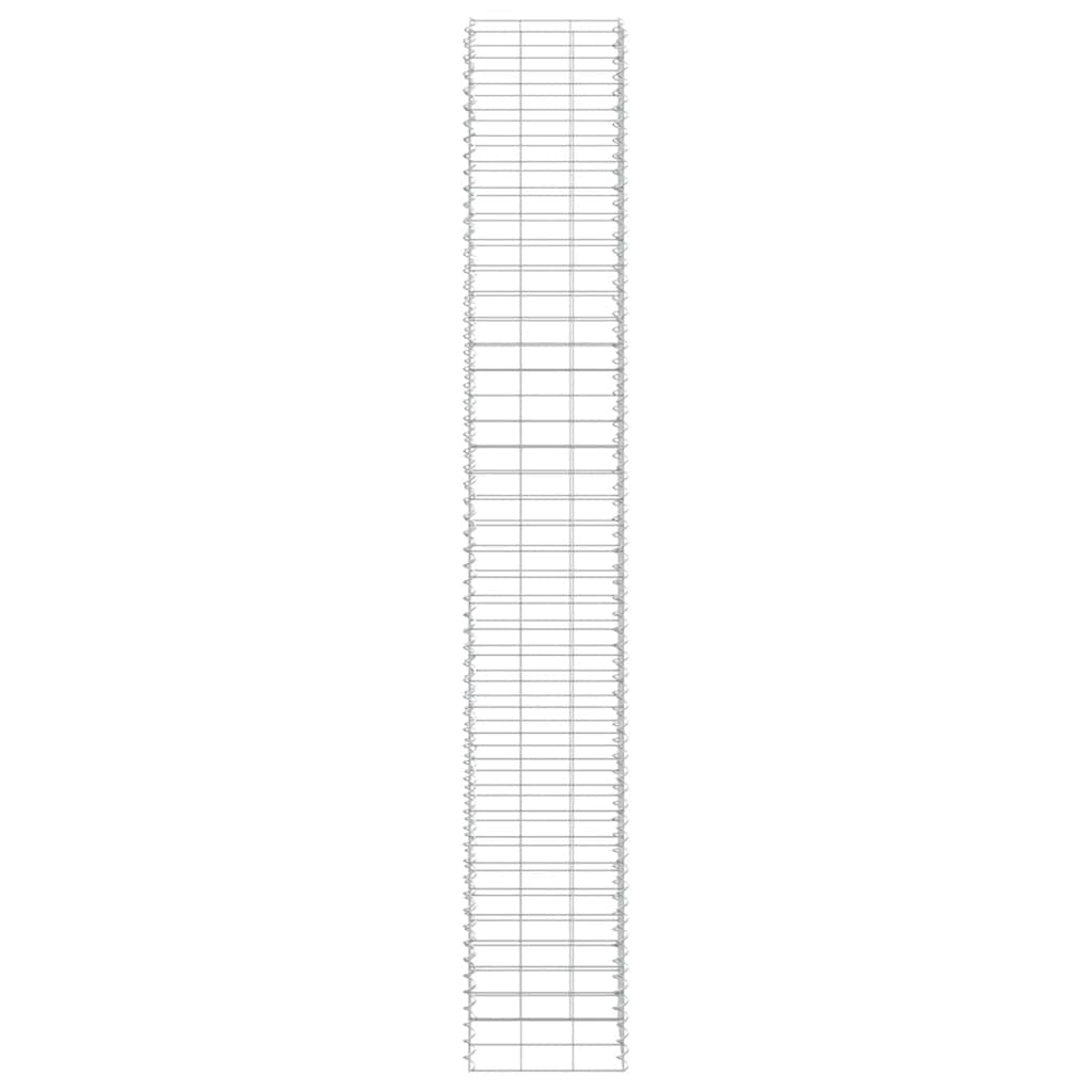 gabion-højbede 3 stk. 30x30x200 cm jern