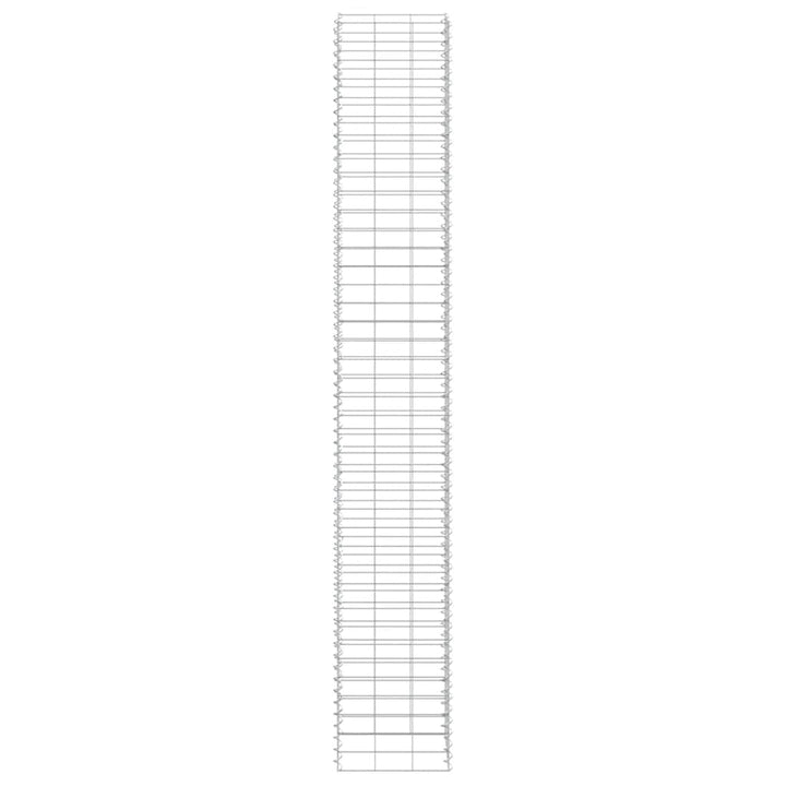 gabion-højbede 3 stk. 30x30x200 cm jern