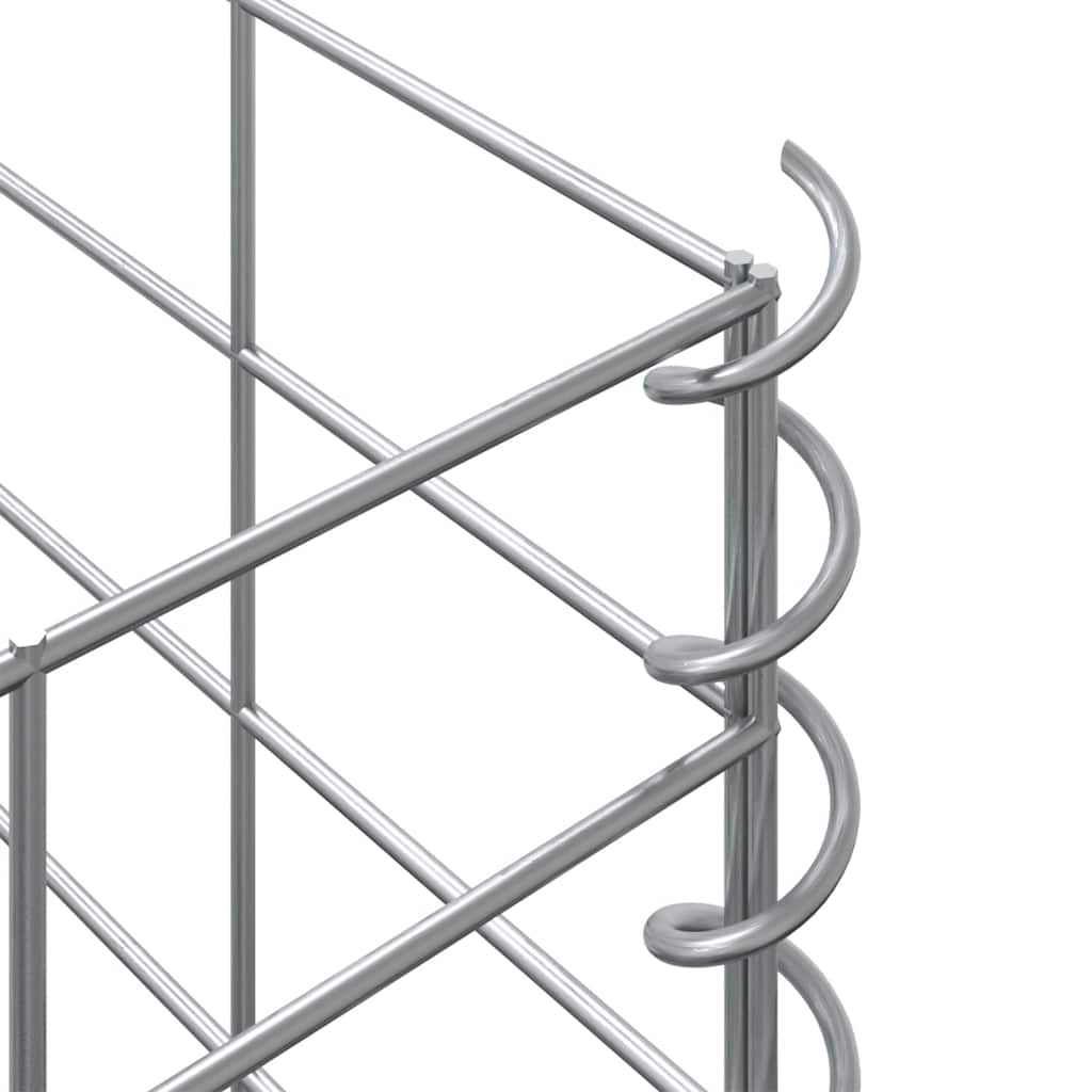 gabion-højbede 4 stk. 30x30x50/100/150/200 cm jern