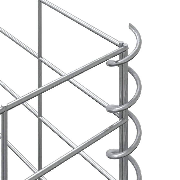 gabion-højbede 4 stk. 30x30x50/100/150/200 cm jern