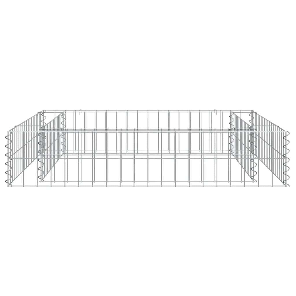 gabion-højbed 100x100x20 cm galvaniseret stål