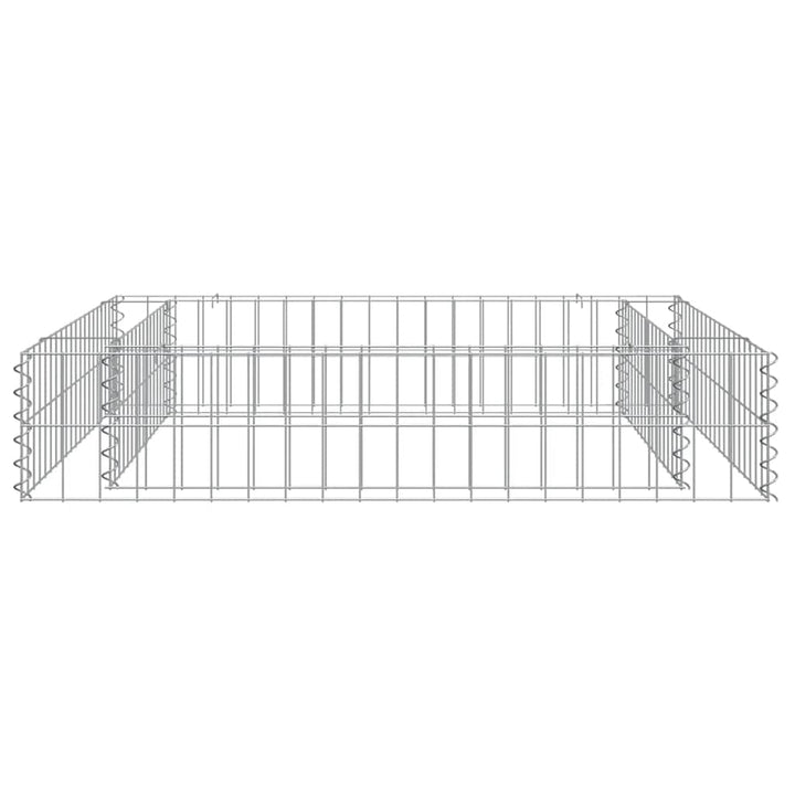 gabion-højbed 100x100x20 cm galvaniseret stål