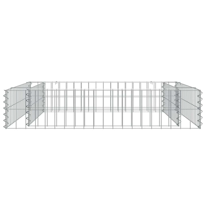 gabion-højbed 100x100x20 cm galvaniseret stål