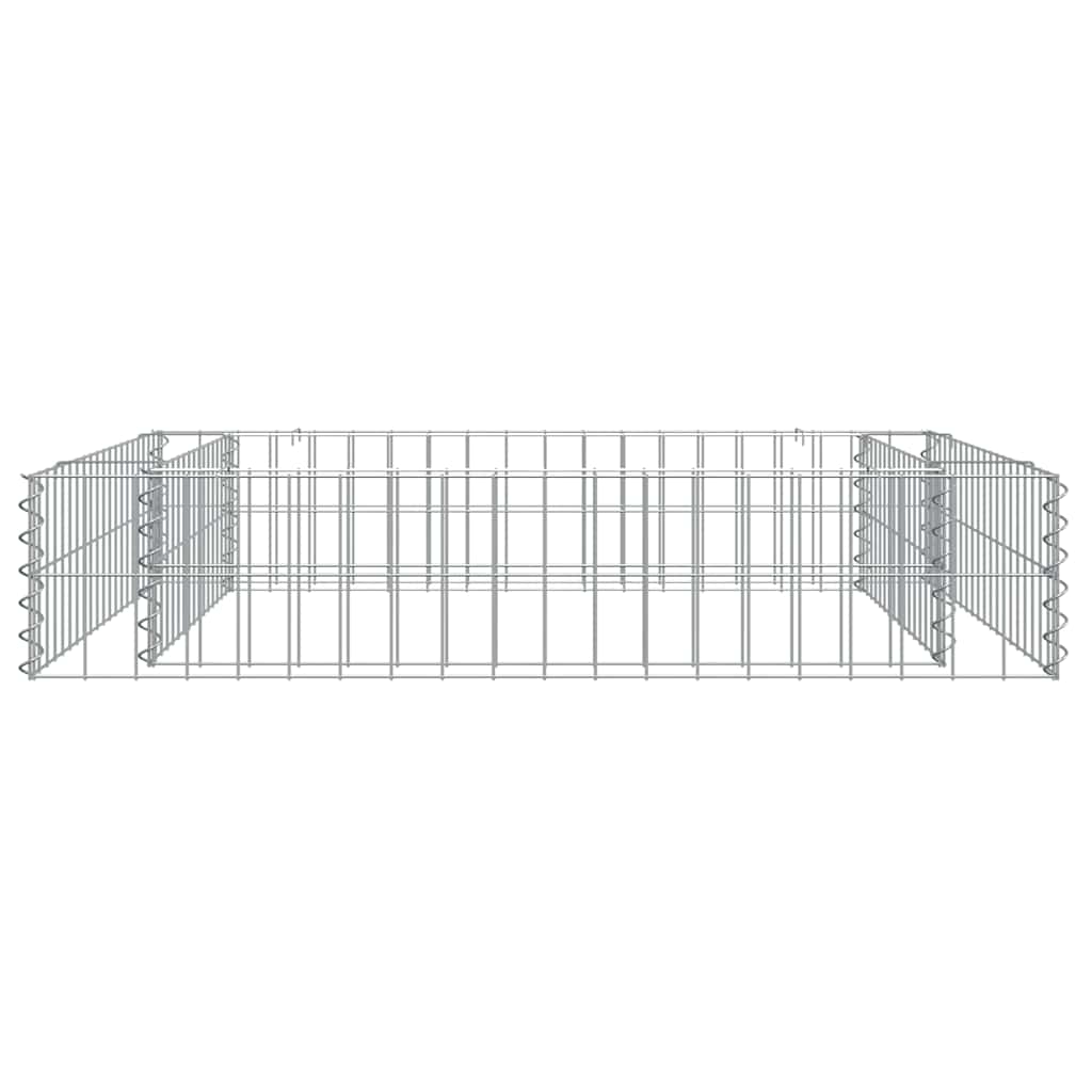 gabion-højbed 100x100x20 cm galvaniseret stål