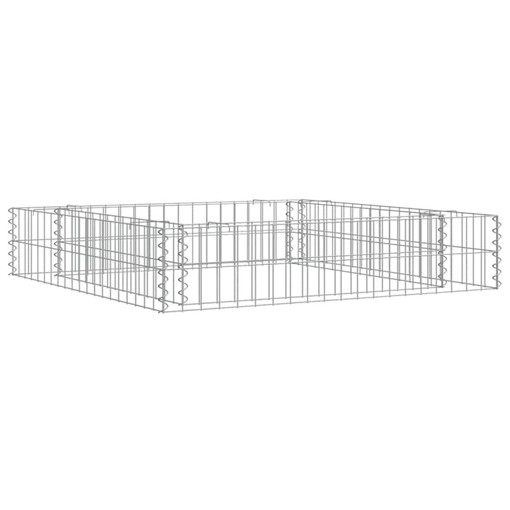 gabion-højbed 100x100x20 cm galvaniseret stål
