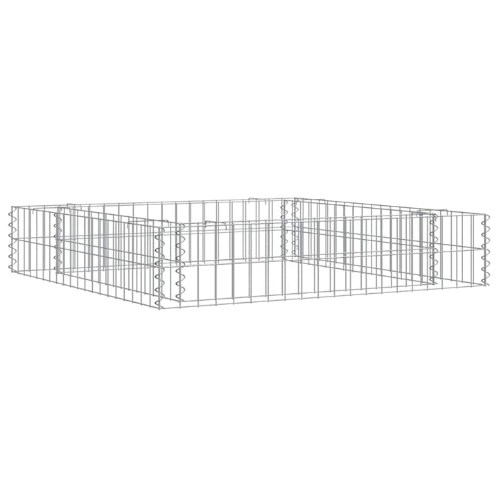 gabion-højbed 100x100x20 cm galvaniseret stål