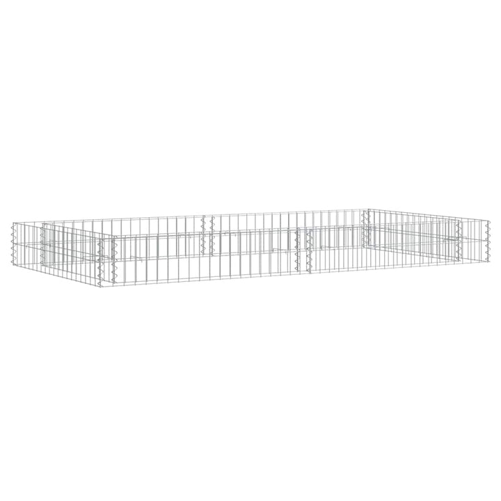 gabion-højbed 200x100x20 cm galvaniseret stål