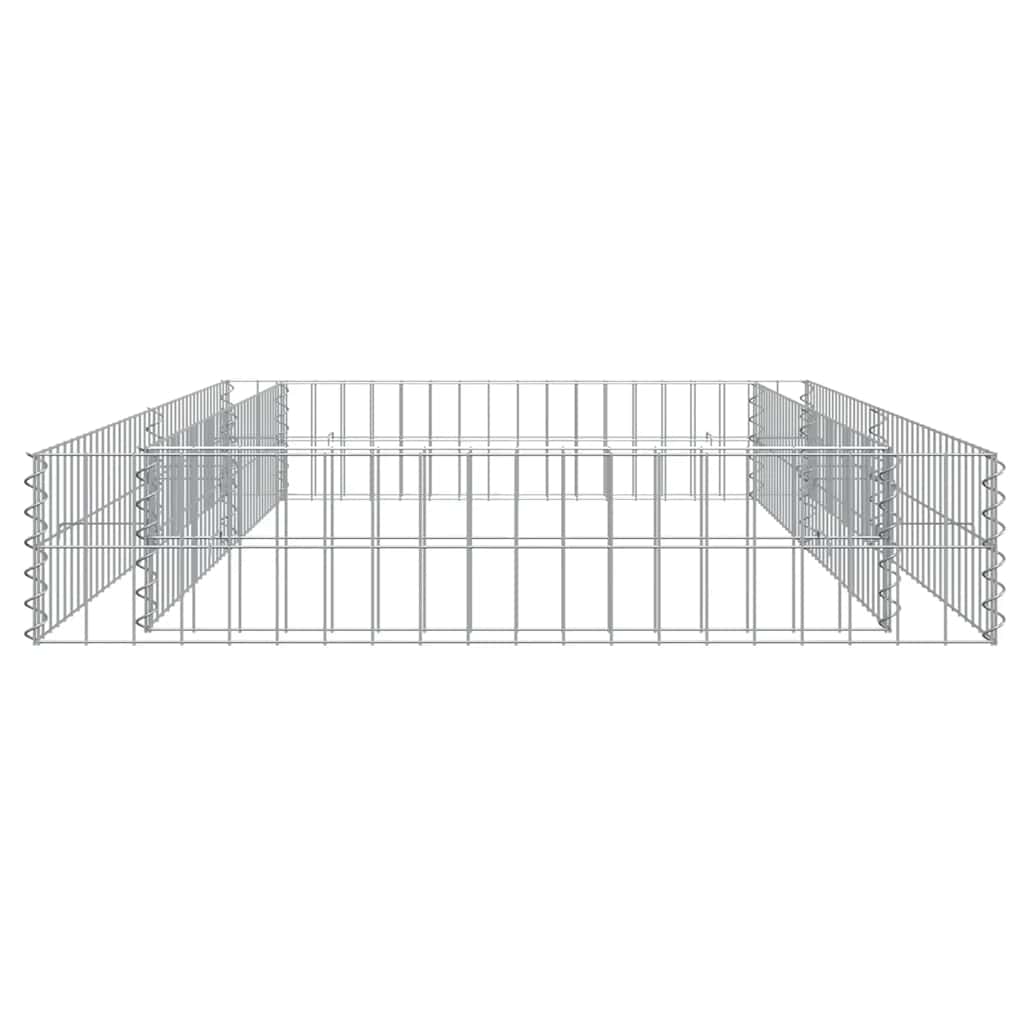gabion-højbed 200x100x20 cm galvaniseret stål