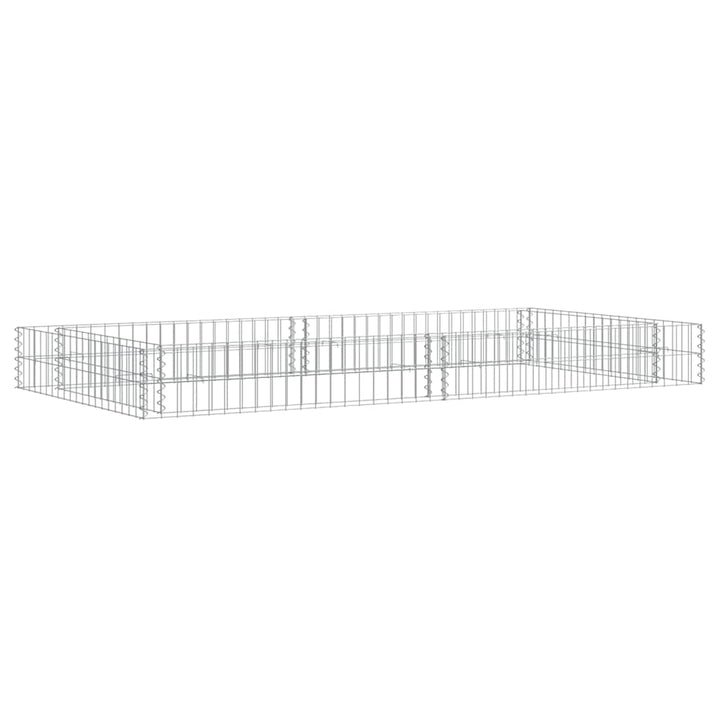 gabion-højbed 200x100x20 cm galvaniseret stål