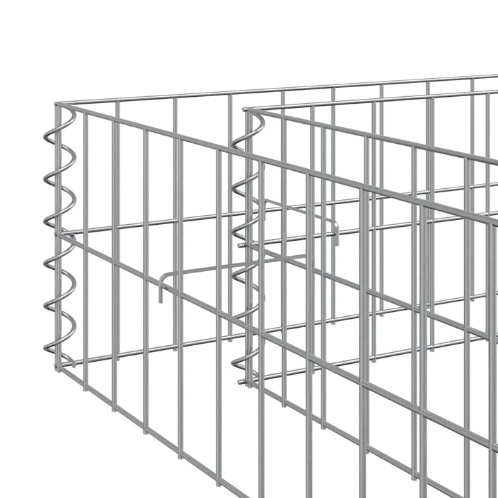 gabion-højbed 200x100x20 cm galvaniseret stål