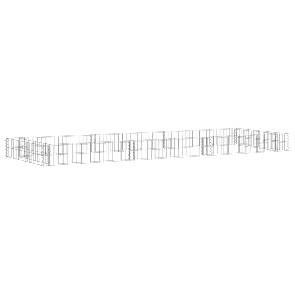 gabion-højbed 300x100x20 cm galvaniseret stål