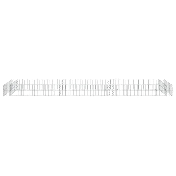 gabion-højbed 300x100x20 cm galvaniseret stål