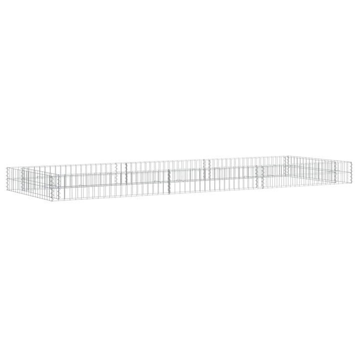 gabion-højbed 300x100x20 cm galvaniseret stål
