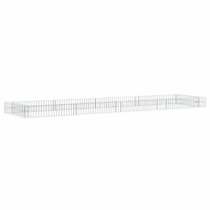 gabion-højbed 400x100x20 cm galvaniseret stål