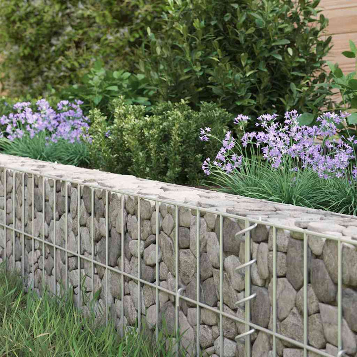 gabion-højbed 400x100x20 cm galvaniseret stål