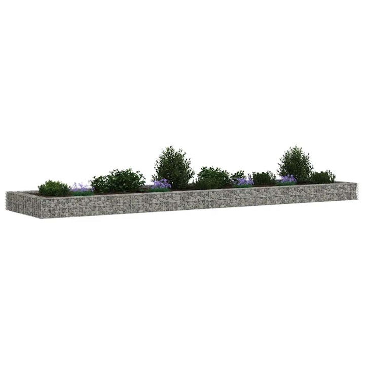 gabion-højbed 400x100x20 cm galvaniseret stål