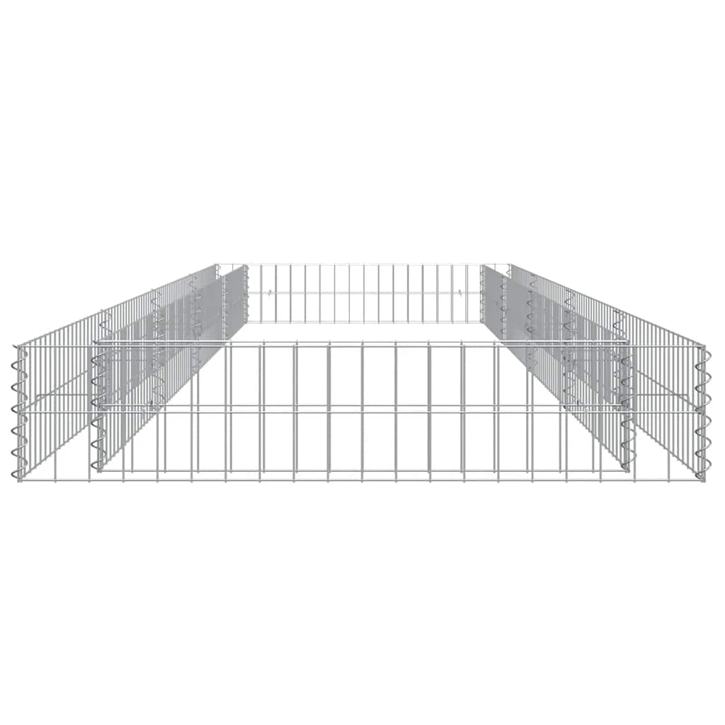 gabion-højbed 400x100x20 cm galvaniseret stål