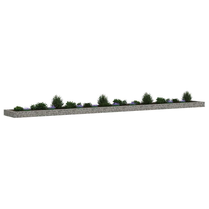 gabion-højbed 800x100x20 cm galvaniseret stål