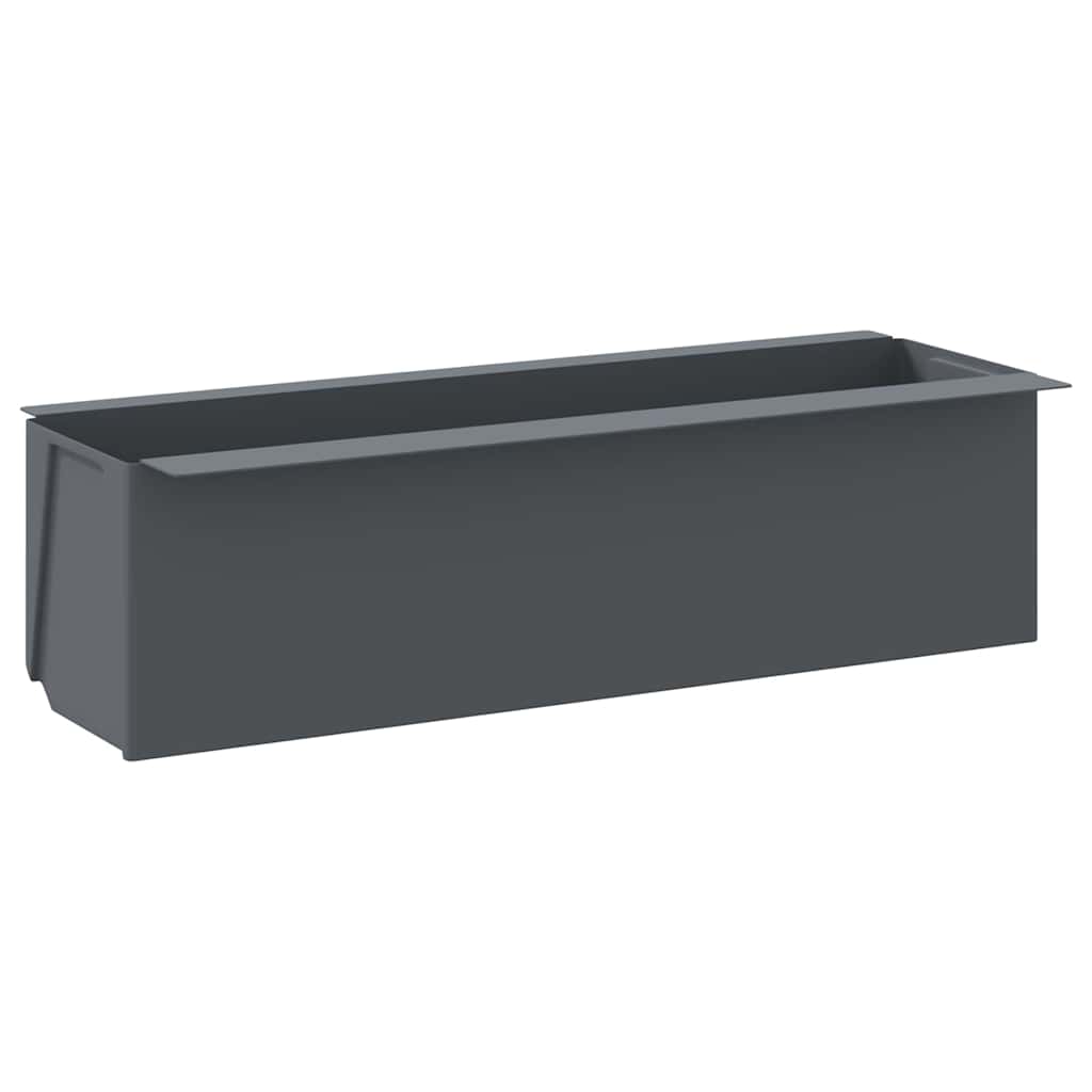 blomsterkasser til Euro-paller 12 stk. 36x13,5x9,5 cm PP grå