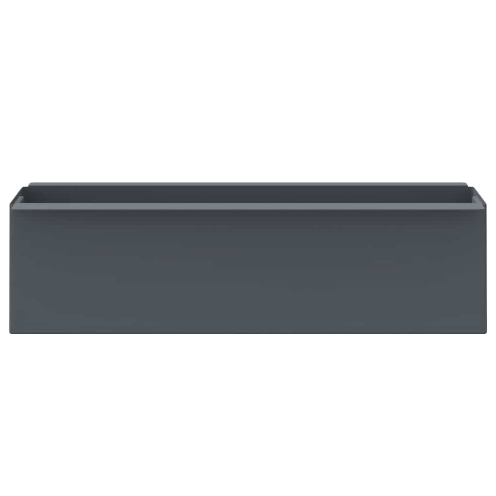 blomsterkasser til Euro-paller 12 stk. 36x13,5x9,5 cm PP grå