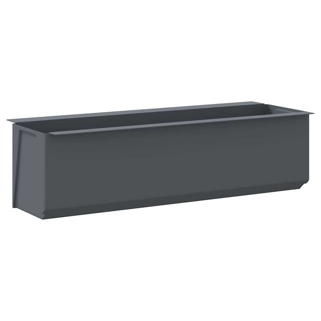 blomsterkasser til Euro-paller 12 stk. 36x13,5x9,5 cm PP grå