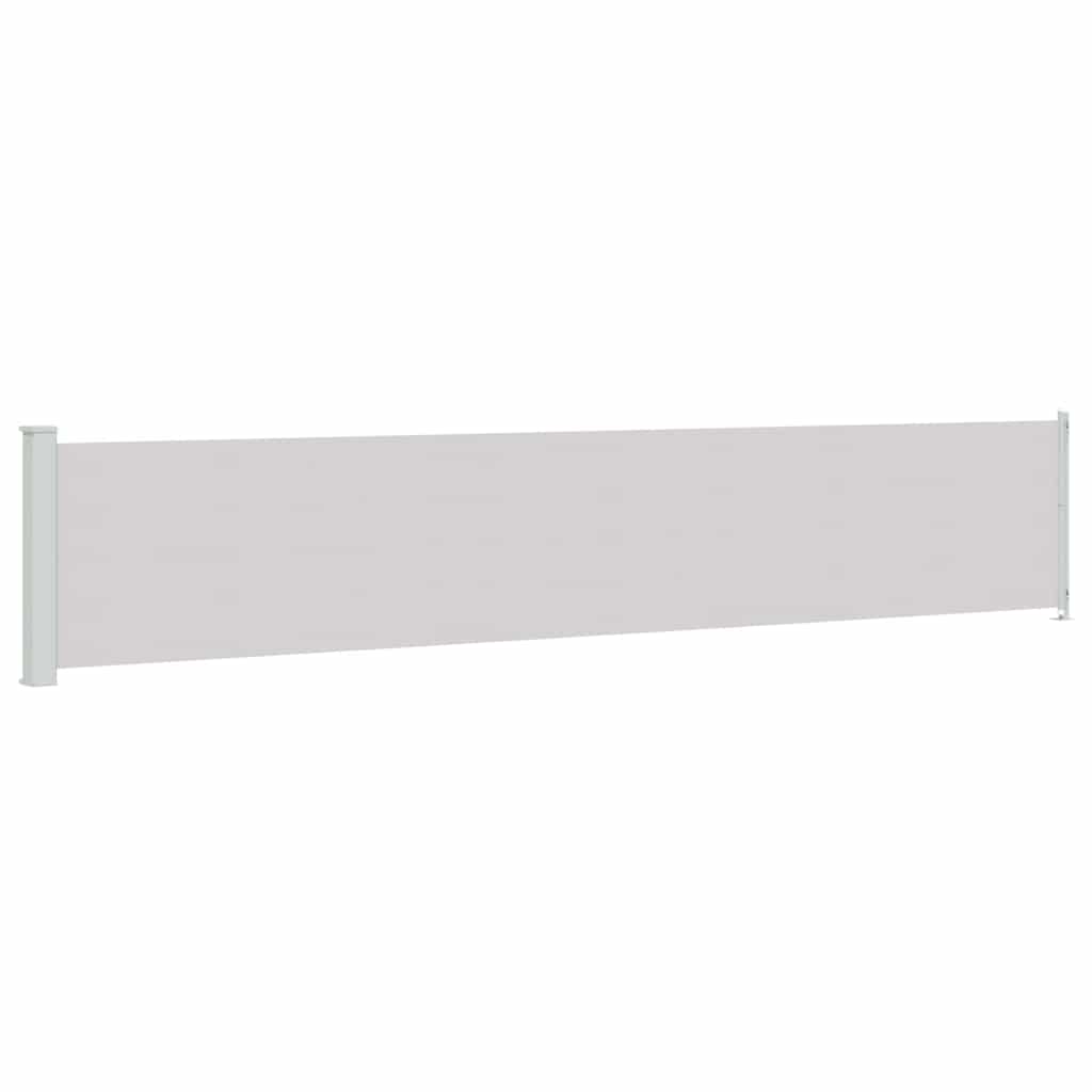 sammenrullelig sidemarkise til terrassen 117x600 cm grå
